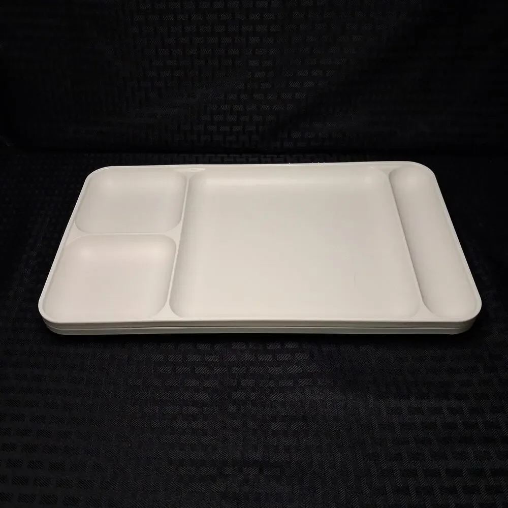 Tupperware #1535 Divided 15x9 Serving Trays Camping Picnic Cafeteria Set 2